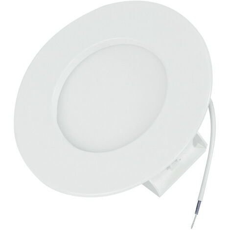 Panneau LED encastrable et saillie rond en Aluminium et plastique 9W