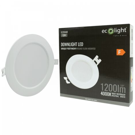 Panneau LED encastré rond 12W 4000K DL-1