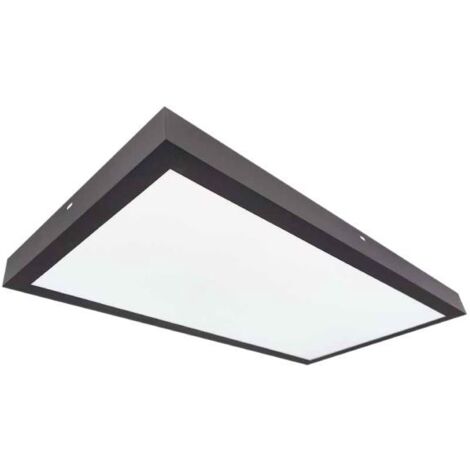 Panneau LED Kisongo surface 24W 4200K noir 60x30cm