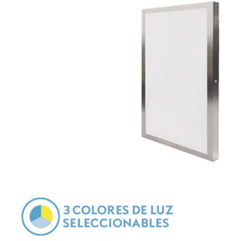 Panneau LED Llano surface 36W 3000-6500K nickel 30x60cm