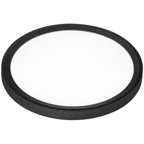 Panneau LED rond surface 18W 3000-6500K noir 230mm