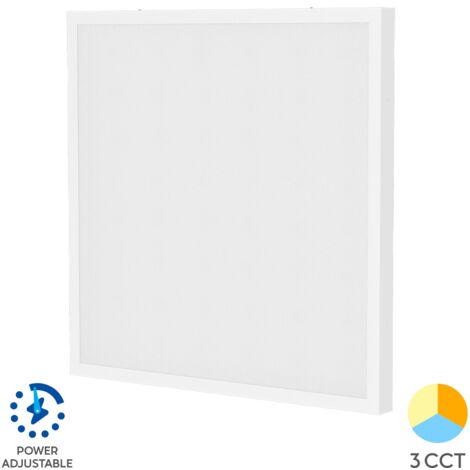 Panneau LED saillie 50W 600x600 3en1 Blanc