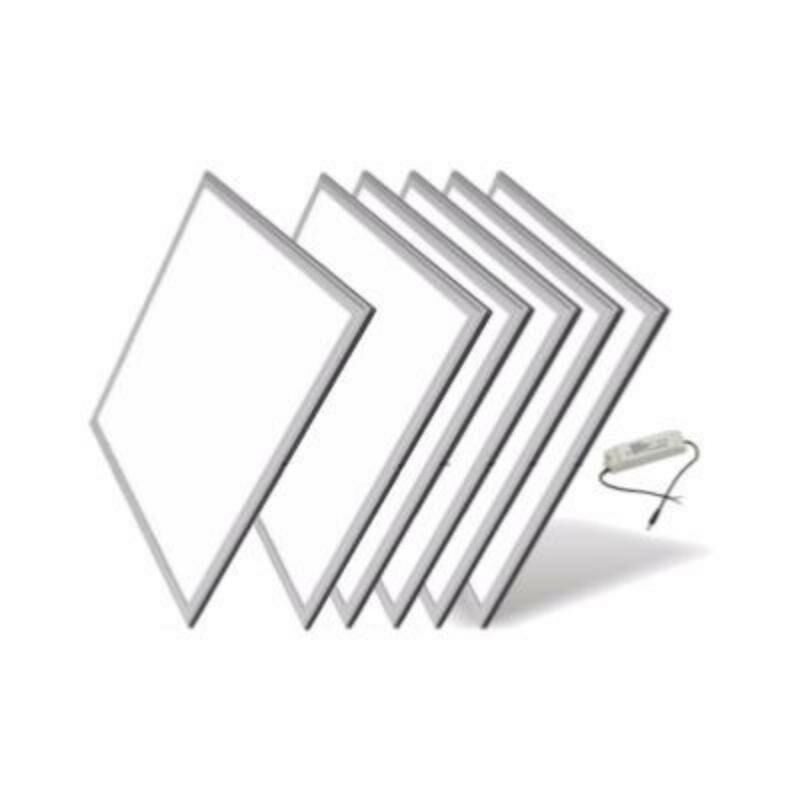 Panneau led 60x60 Slim 36W aluminium (Pack de 6) - Blanc Froid 6000K - 8000K Silamp