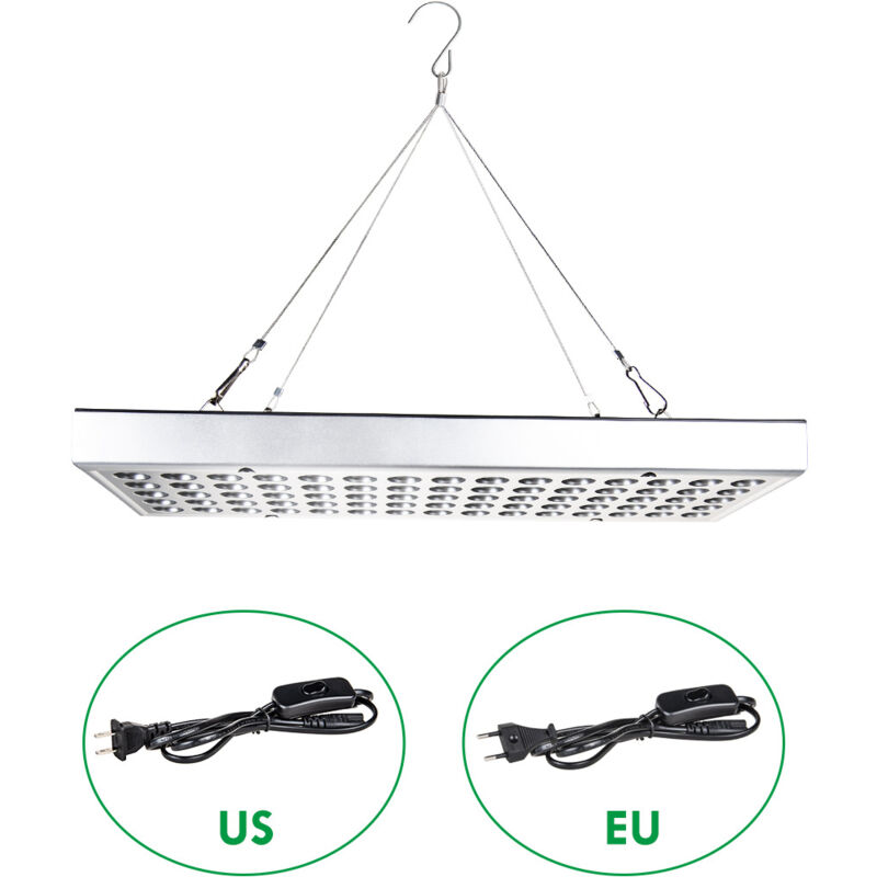 Panneau lumineux LED amélioré pour plante, interface parallèle 45w, pleine lumière Pu + lumière du soleil, peut être commuté en cas de panne de