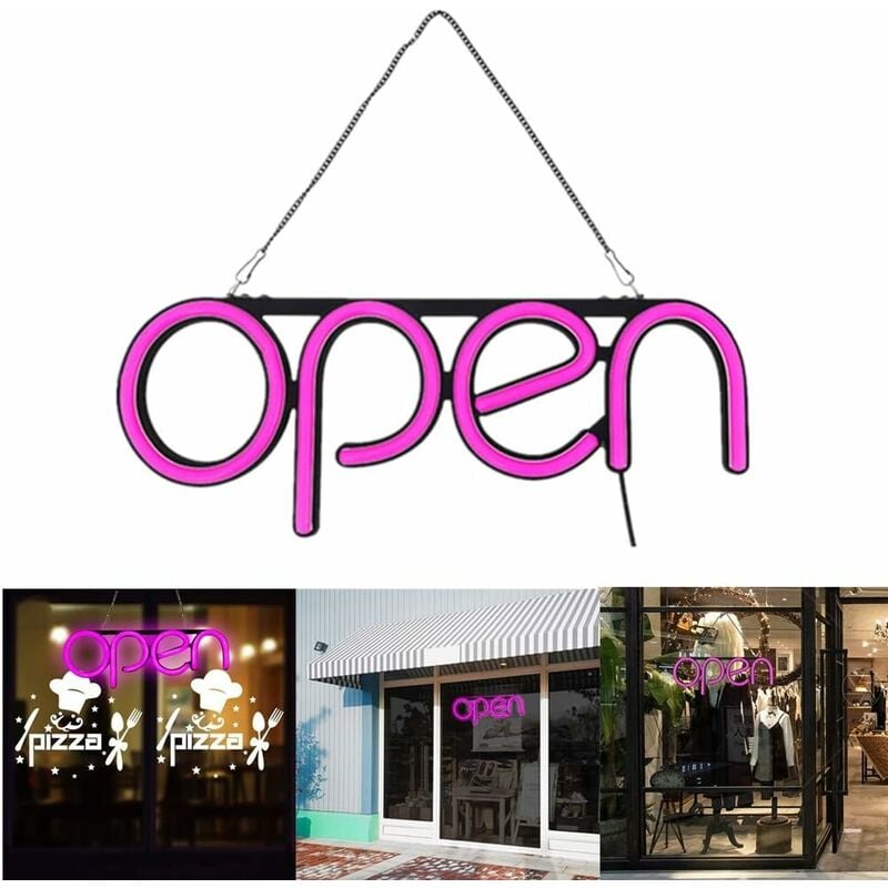 Panneau lumineux led Open Panneau d'affichage panneau à led éclairage led Lumineux Néon Panneau de Signe pour Vitrine Boutique Bar Café Restaurant