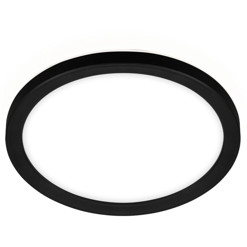 BRILONER Black Ceiling Light LED Slim 12W, 1400lm Neutral White 4000K, 190mm