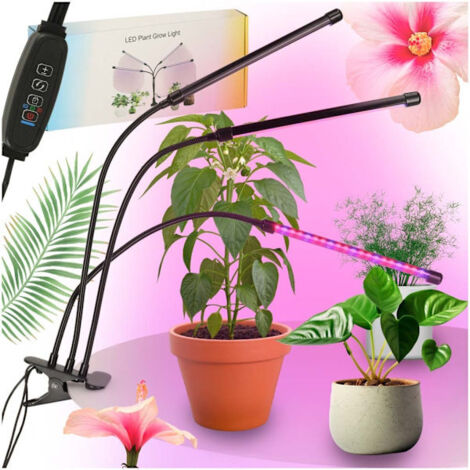 Panneau lumineux LED pour la croissance des plantes, 3 ampoules