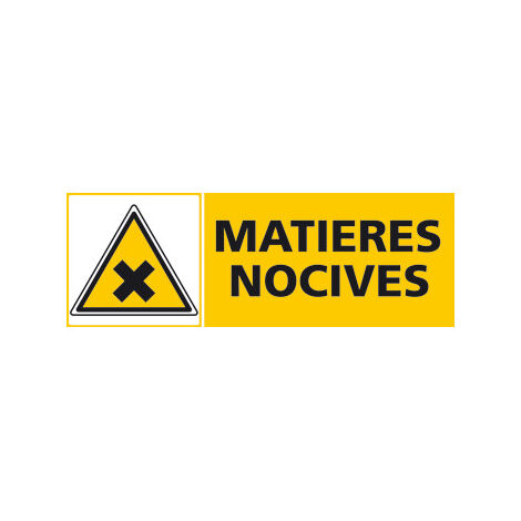 Panneau MATIERES NOCIVES (C0421) - Adhésif - 210 x 75 mm