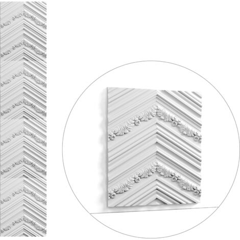 Panneau mural 3D CHEVRON W130 - L200 x H2 x l40 cm - ORAC DECOR