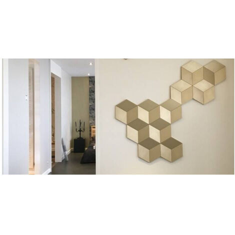 Orac – Panneau décoratif mural 3D rombus W105 – Dimensions 34,6 x 30 x 3 cm – Matériau Purotouch léger et solide – Peinturable pour personnalisation