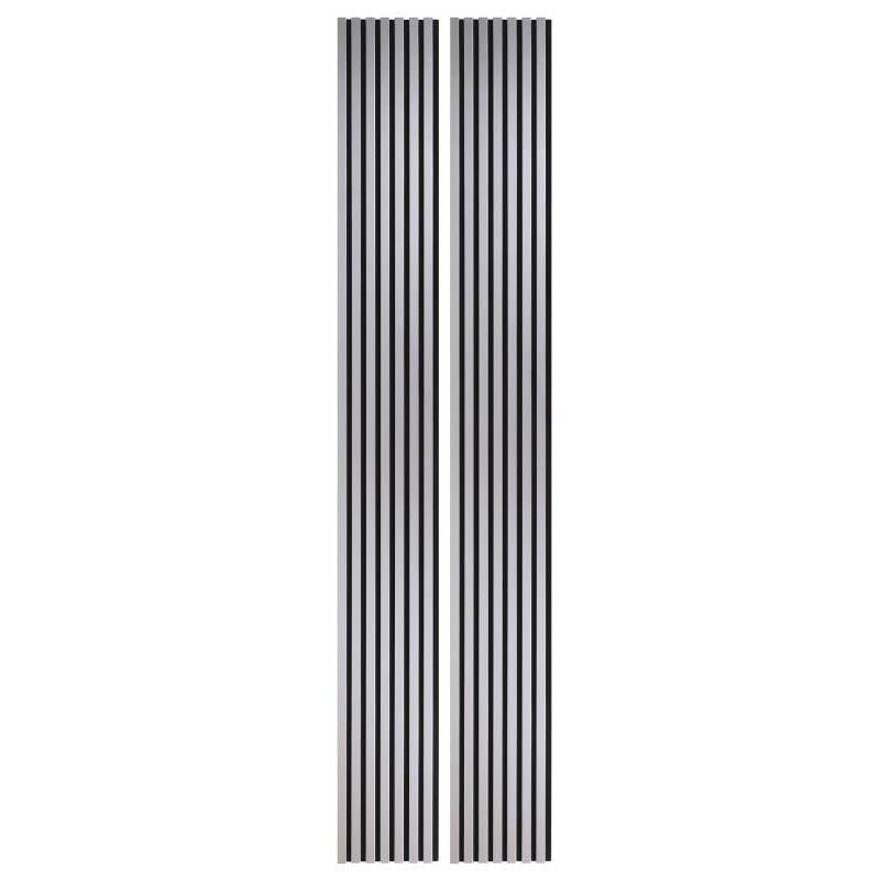 Lot de 2 Panneaux tasseaux bois 250 x 30 x 1,9 cm - alu/feutrine noir - 1,5m²