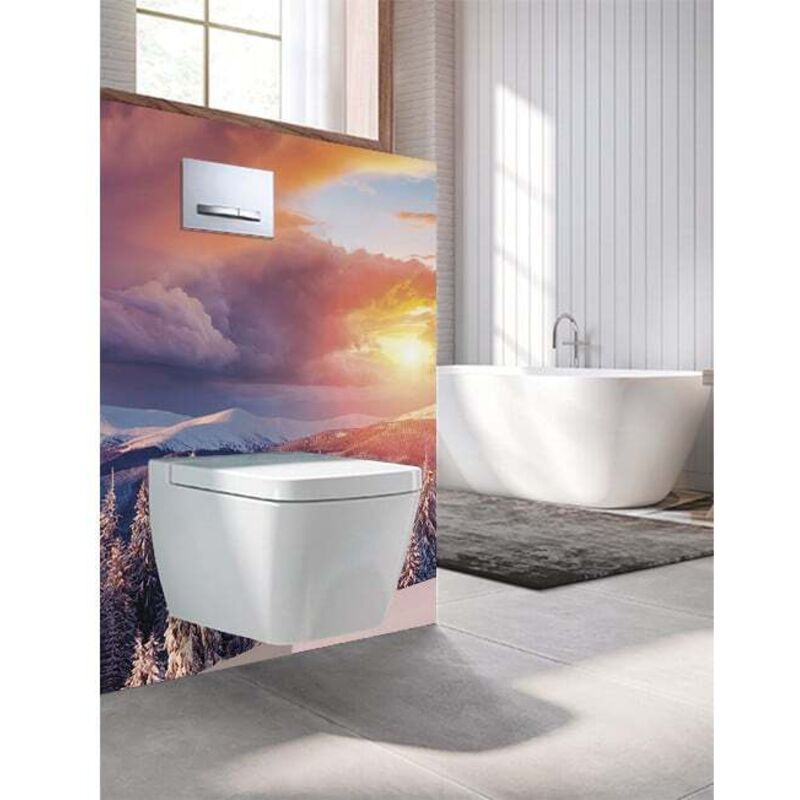 Lazer - Panneau mural Decofast - Autour du Monde - pour habillage Bâti-support - 1500 x 1200 x 3 mm - Aspen