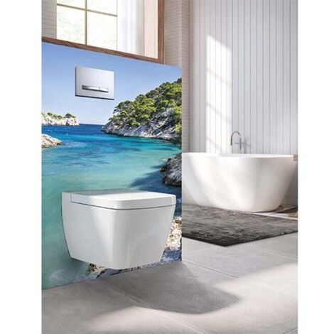Panneau mural Decofast - Autour du Monde - pour habillage Bâti-support - 1500 x 1200 x 3 mm - Calanque - Lazer