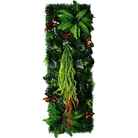 Panneau mural décoratif en plantes artificielles 40x121 cm