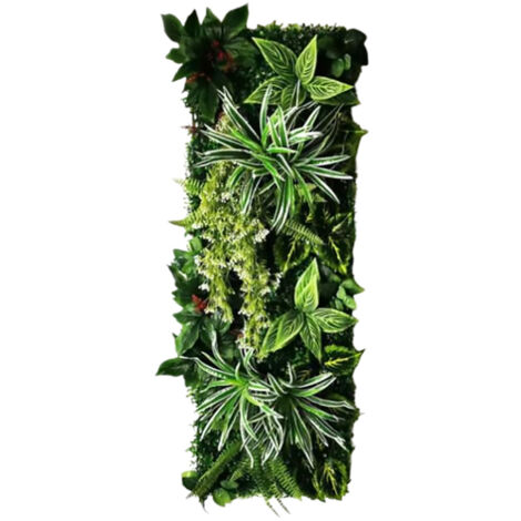 Panneau mural décoratif en plantes artificielles 40x121 cm