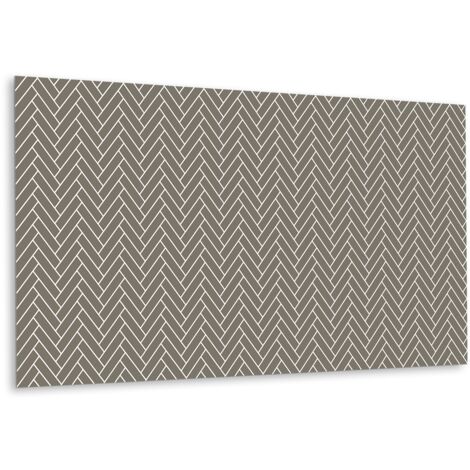 Panneau mural en vinyle autocollant - Lambris PVC - 100 cm x 50 cm - Chevrons