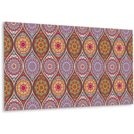 Panneau mural en vinyle autocollant - Lambris PVC - 100 cm x 50 cm - Magnifique mandala