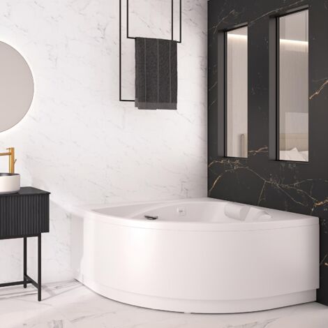Panneau mural salle de bain KINEDO Kinéwall Design 3 mm 100x250 marbre blanc