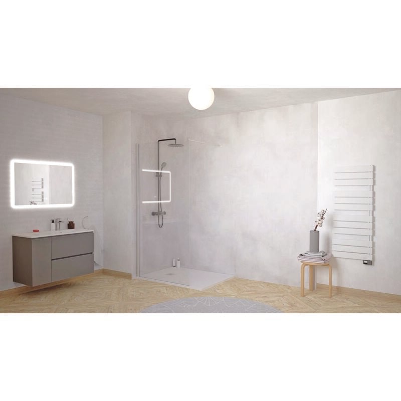 Ondee - Panneau salle de bain mural - Béton - Mat texturé - paloma - 1,2 m x 2,55 m x 4 mm