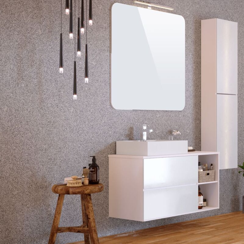 Panneau mural Wellhome Aqua Granito Baalbek, Pack de 9 unités de 60x30 cm -Surface totale 1,62m2