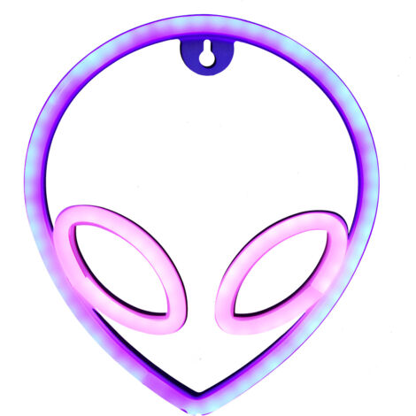 Panneau néon Alien alimenté par USB, lampe décorative LED pour salon, chambre à coucher, mariage.