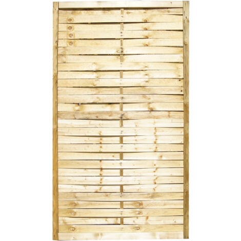Panneau pare-vent en bois de pin impre'gne' e'cran 90x180 cm pour les espaces exte'rieurs jardins piscines terrasses garantit l'intimite'