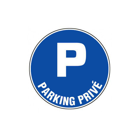 Panneau Parking privé - Rigide Ø450mm - 4080390