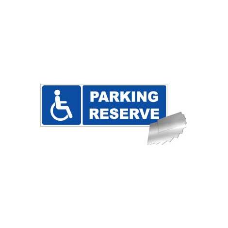 Panneau Parking réserve au handicapé- Alu 450x150mm - 4010793