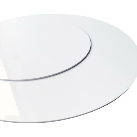 Panneau Plastique PVC 1,5 mm Rond. Plaque P.V.C Blanc. Plaque PVC Plastique Blanc Rond. Matière PVC rigide à la découpe
