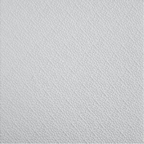 Dalle de plafond en polystyrène expansé 50x50 cm – Épaisseur 1 cm – Lot de 18 m² – Pour faux plafond acoustique – Bovelacci