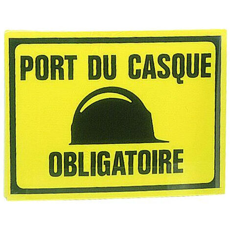 Panneau porte casque obligatoire 300x200mm - NOVAP - 4304342.UNITE