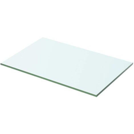 Panneau pour étagère Meuble Étagère Meuble de rangement Verre transparent 50 x 25 cm 66695