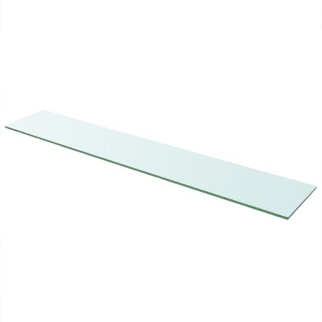 Panneau pour étagère Verre transparent 110 x 20 cm - The Living Store