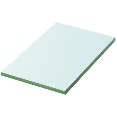 Panneau pour étagère verre transparent 20 x 12 cm