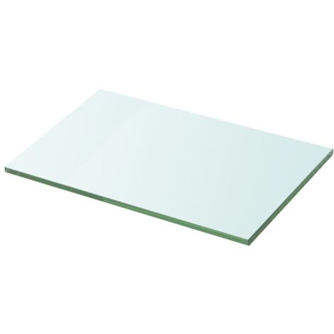 vidaXL 1/2x Panneau à Etagère de Salon Chambre Verre Transparent Multi-taille