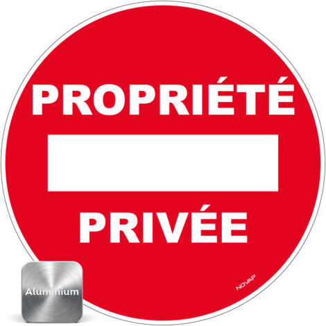 Panneau Propriété privée - Alu Ø180mm - 4011134