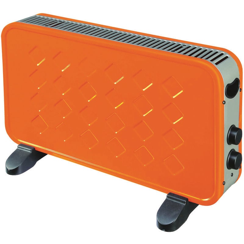 Niklas - convecteur cookie orange 2000W - 60x10x35 cm