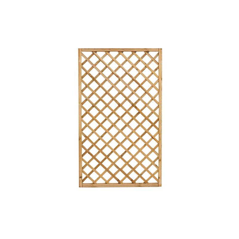Panneau rectangulaire Tampico en bois de pin grille' impre'gne' 40x180 cm combinable sans support pour usage inte'rieur et exte'rieur