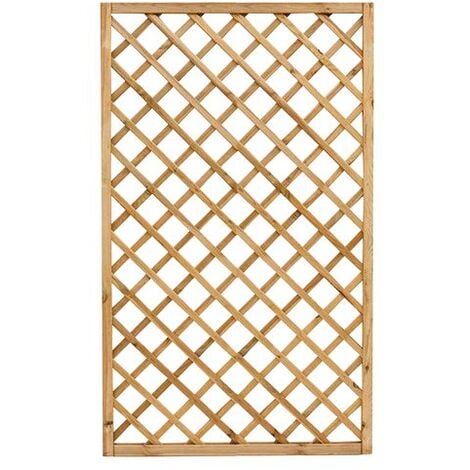 Panneau rectangulaire Tampico en bois de pin grille' impre'gne' 60x180 cm combinable sans support pour usage inte'rieur et exte'rieur