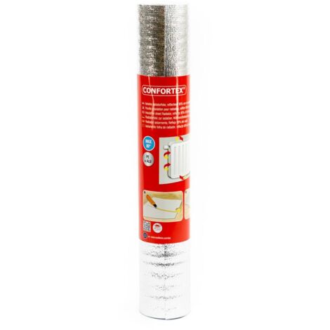 Panneau isolant réflecteur 1,25 m² – Épaisseur aluminium 3 mm – Installation facile avec ruban adhésif double face – Pour radiateurs – Ecosavers