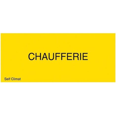 Panneau réglementaire Chaufferie en PVC épaisseur 2 mm - CODITHERM DISTRIBUTION