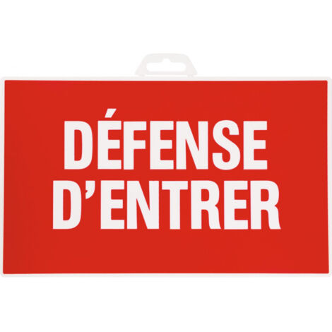 Panneau rigide 330 x 200 mm 404 defense d'entrer