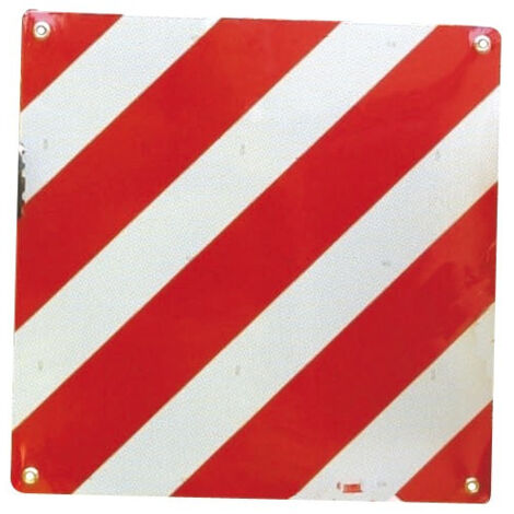 Panneau Rouge/Blanc - 500x500 mm