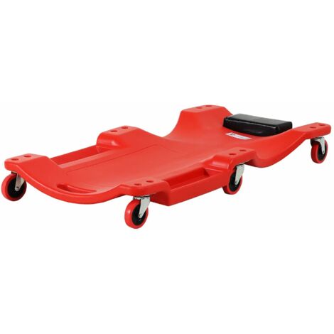 Panneau roulant atelier voiture assemblage canapé 6 roues charge 120kg rouge travaux réparation auto.