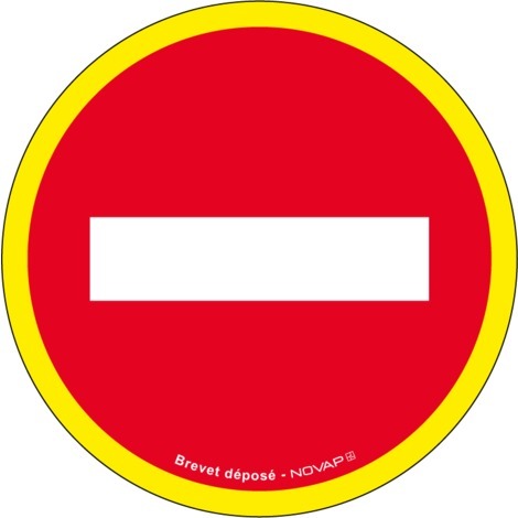 Panneau de signalisation sens interdit Diamètre 30 cm - Novap