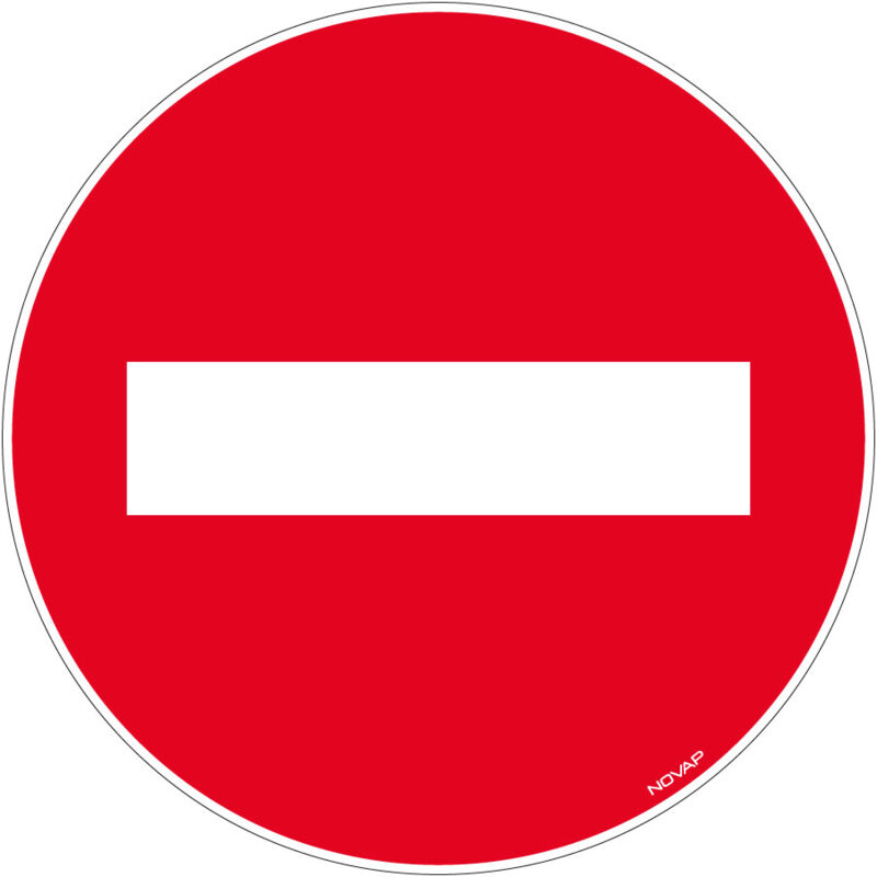 Novap - Panneau Sens Interdit - Rigide Ø450mm - 4080147