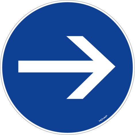 Panneau Sens obligatoire - Rigide Ø180mm - 4040158