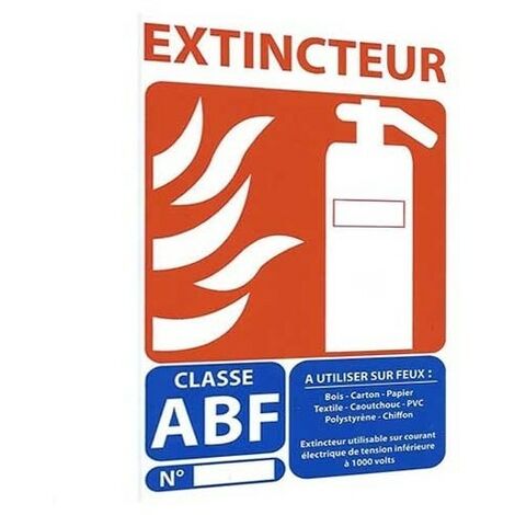 Panneau signalétique extincteur abf