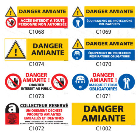 Panneau Signalisation produits dangereux risque ionisant - C1068 - 350 x 125 mm