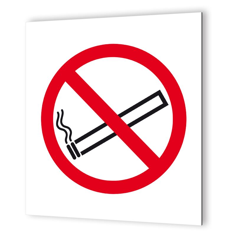 Decoho - Pictogramme de sécurité en Dibond 20 x 20 cm Interdiction de fumer